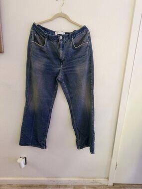 Rag and Bone Miramar Shea Wide Legged Cotton Terry Sweatpants Jeans